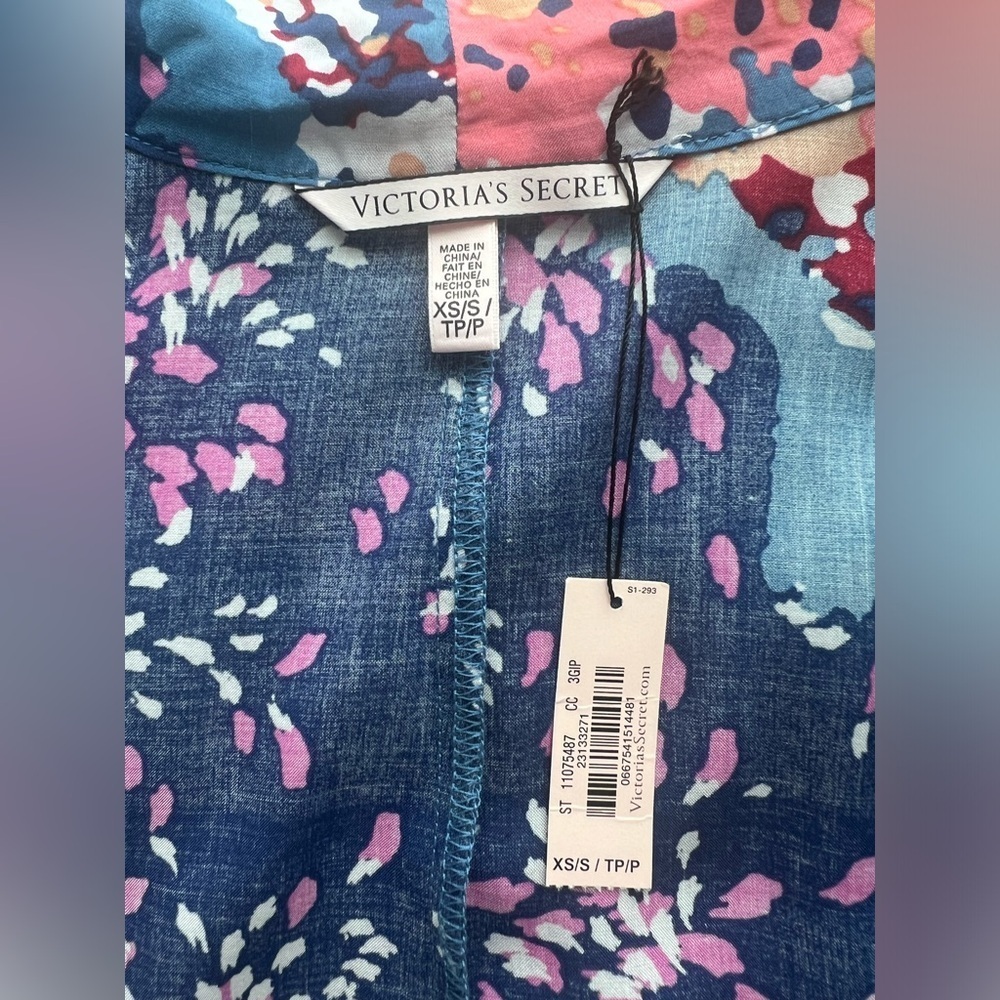 NWT: Victoria's Secret Flora; Kimono Bath Robe Open Front size XS-L - Picture 7 of 8